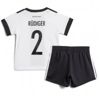 Tyskland Antonio Rudiger #2 Fotballklær Hjemmedraktsett Barn VM 2022 Kortermet (+ korte bukser)
